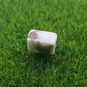 Floral Glass Charm  P317